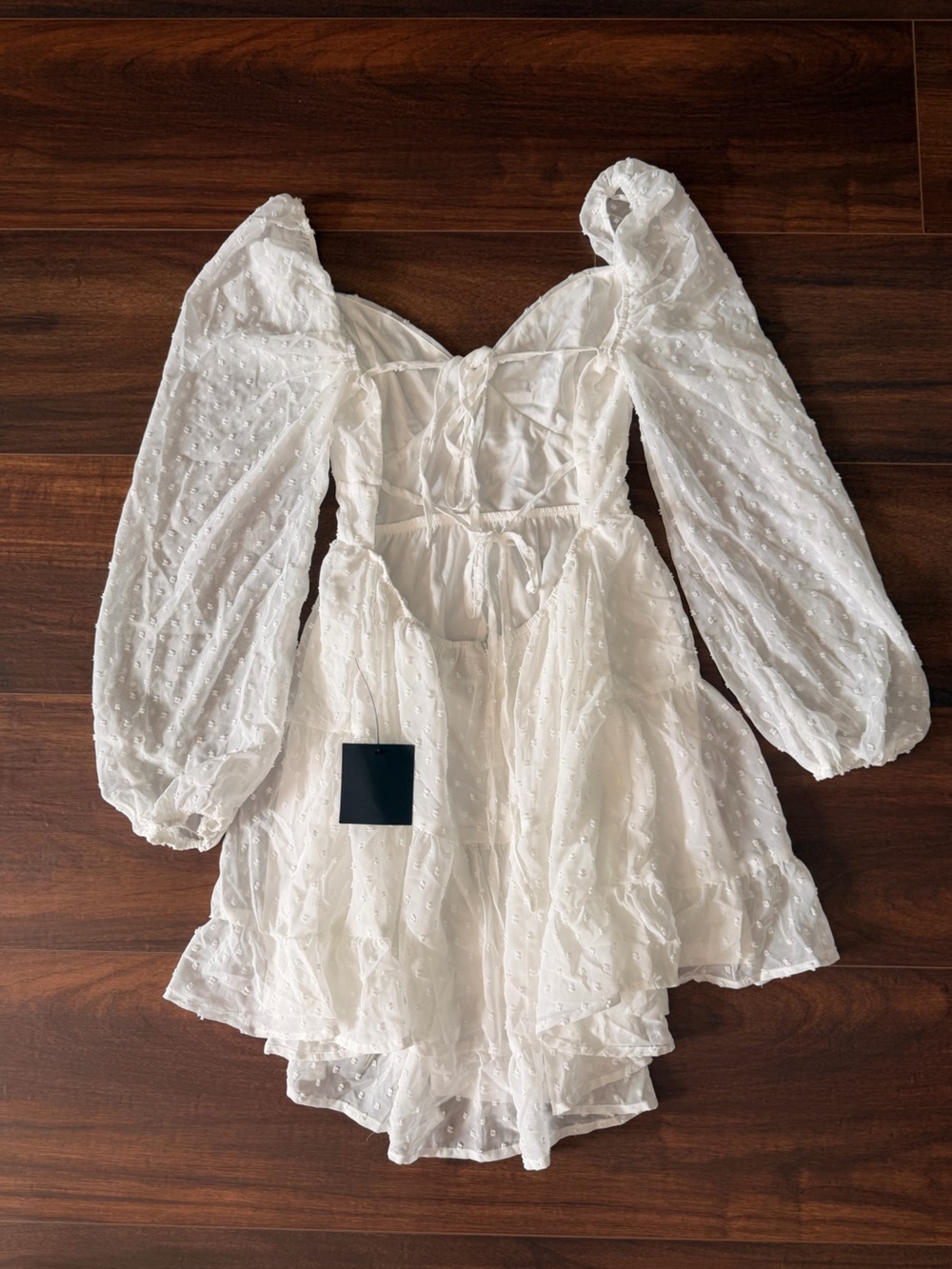 NWT Lulus Longing And Love White Swiss Dot Puff Long Sleeve
Mini Dress - Picture 4 of 5